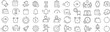 © syoko - ベクターでモノクロのタイムスケジュールに関する線画アイコンセット