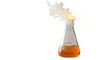 © Niklas - Isolated Chemical Experiment in Erlenmeyer Flask with Smoke