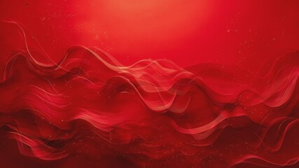 Wall Mural - Abstract flowing waves of red, creating a captivating visual