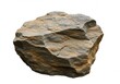 © stock.metket.com - Isolated sedimentary rock formation shows layers and texture against a white background, geology concept