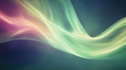 Aufkleber - Multicolored dreamy aurora abstract with cosmic textures and flowing forms, perfect for ambient digital backgrounds, wellness branding, or fantasy designs.