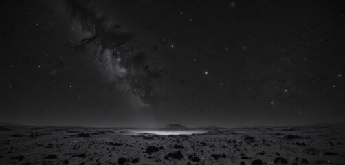 Wall Mural - infinite star field, deep black canvas, cosmic dust , nebula, texture, pinpoint lights
