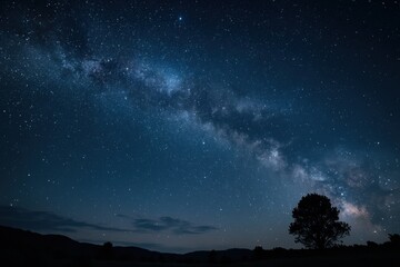 Wall Mural - vast starry night sky.