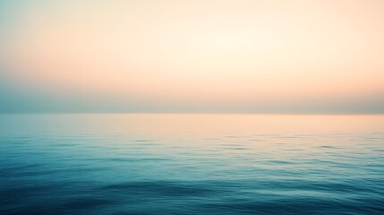 Wall Mural - Calm Ocean Sunset Seascape.