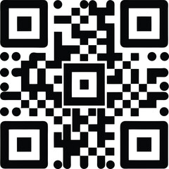 qr code isolated on white background. vector illustration. eps 10.