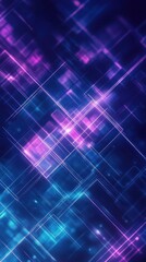 Wall Mural - abstract glowing lines, digital art, technology background