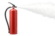 © Md Abu Saeid - Red fire extinguisher spraying foam on a black isolated background, fire extinguisher, extinguisher, fire, safety, equipment, red, foam, spray, protection, emergency, white, hazard, danger, security