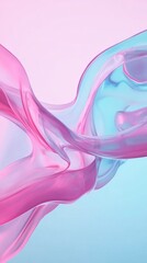 Wall Mural - abstract pink and blue fluid forms, gradient background