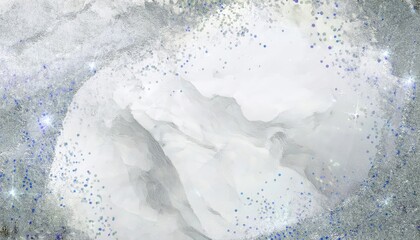 Poster - ethereal neural branch over frozen terrain with icy textures and digital snowflakes for abstract branding, web background, or tech print

