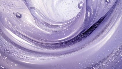 Poster - Shimmering Lavender Texture with Glitter and Iridescent Sheen Abstract Background with Swirling Pattern Creates a Luxurious and Festive Ambiance for Celebratory Designs and Decorative Art