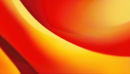 Leinwandbilder -  vibrant red and yellow abstract gradient blur with soft curves for modern web design, branding background, or digital print illustration