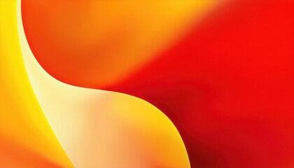 Fototapete -  vibrant red and yellow abstract gradient blur with soft curves for modern web design, branding background, or digital print illustration