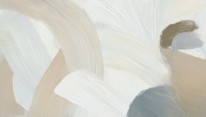 Poster -  neutral abstract brushstroke texture for minimalist wall art, web design, or branding background