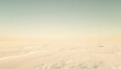 © Riz - Snowy Beige Field under a Light Blue Sky a Minimalist Winter Landscape with a Tranquil Atmosphere and Horizon