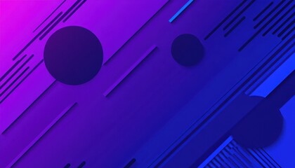 Poster - Abstract Geometric Background with Purple and Blue Gradient