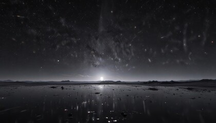 Wall Mural - vast, inky black expanse dotted with myriads of glittering stars , night, stellar, black