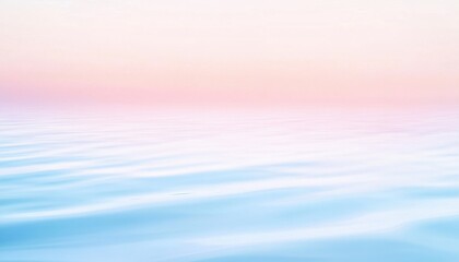 Leinwandbilder - Pastel Pink and Blue Sky Over Calm Water