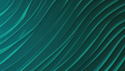 Aufkleber - Teal Green Abstract Background with Flowing Lines and Subtle Texture