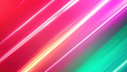 Fototapete - Abstract Colorful Diagonal Lines Background Bright Neon Lights Glowing Texture