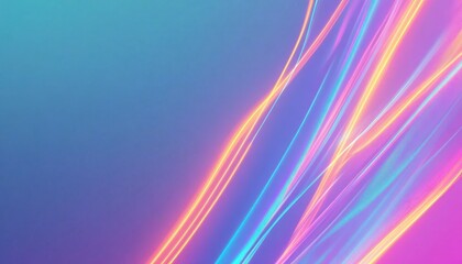 Poster - Abstract Colorful Flowing Lines Background