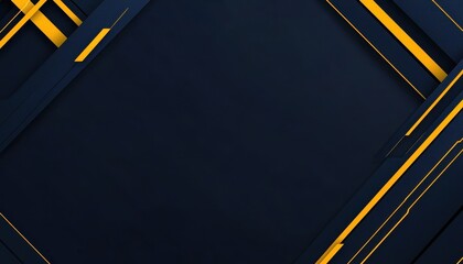 Fototapete - Abstract Dark Blue and Gold Geometric Background