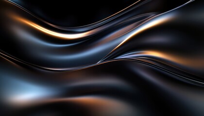 Leinwandbilder - Abstract Dark Blue And Gold Wave Texture Background