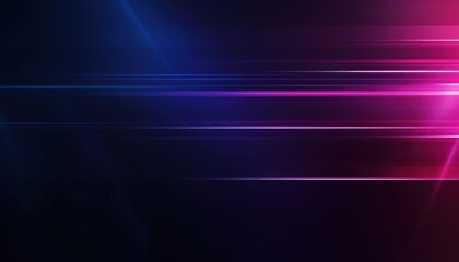 Poster - Abstract Glowing Lines Background with Blue Pink and Purple Neon Lights