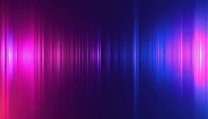 Poster - Abstract Glowing Waves Background with Purple Pink and Blue Gradient