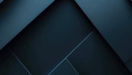 Poster - Dark Blue Geometric Texture Background