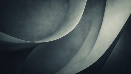 Aufkleber - Dark Grey Abstract Texture with Smooth Curves and Swirls