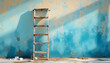 © Vera - A ladder leaning against the wall.