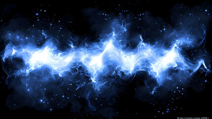 Wall Mural - abstract energy stream in dark space