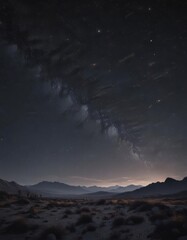 Wall Mural - vast, dark night sky ablaze with countless twinkling stars , texture, pattern, sparkle