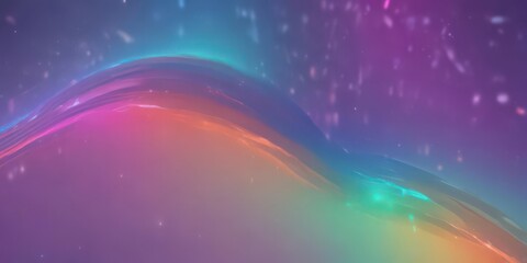 Wall Mural - vibrant rainbow sheen, shifting iridescent hues, dynamic, bright