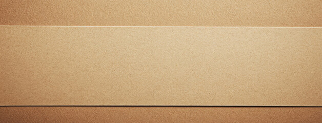 Leinwandbilder - Horizontal beige and brown textured paper background, showing a subtle layered effect with a lighter central band, ideal for minimalist designs or presentations. : Generative AI