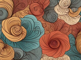 Wall Mural - Colorful Abstract Swirls Artwork