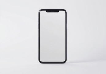 Aufkleber - Modern smartphone with blank screen, isolated on white background.  Perfect for app presentations or mobile technology concepts. : Generative AI