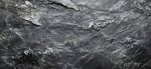Aufkleber - Dark gray stone texture with rough surface and visible grain, ideal for background or design element.  The image showcases natural stone's uneven, rugged texture. : Generative AI
