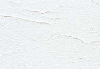 Leinwandbilder - High-resolution image of crumpled white paper texture, showing detailed creases and folds, ideal for backgrounds or design elements. : Generative AI