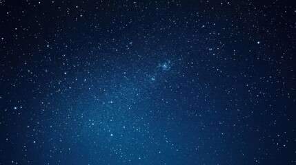 Poster - A mesmerizing night sky image, filled with countless twinkling stars against a deep blue backdrop.  Perfect for space, astronomy, or cosmic-themed projects. : Generative AI
