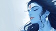 © EEKONG - Illustration of Hindu God Shiva with Divine Goddess Representation