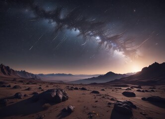Wall Mural - Vast, star-studded night sky, cosmic dust, celestial wonders,  stargazing,  heavens,  star clusters
