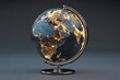 ©  Imagera - Illuminated globe showing world city lights.