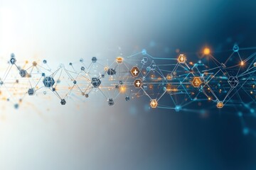 connectivity extends across a futuristic network of nodes and data points represented in a digital l