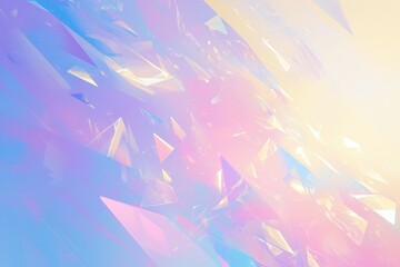 Wall Mural - abstract background with geometric shapes in pastel colors creating a dynamic effect.