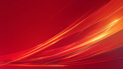 Wall Mural - abstract background with flowing lines in shades of red orange and yellow.