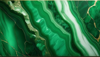 Wall Mural - close up on green jade texture