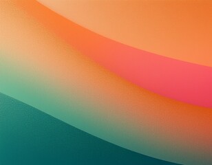 Wall Mural - orange teal green pink abstract grainy gradient background a visually striking abstract gradient wit