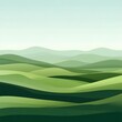 © bvbflo1 - Abstract green landscape wallpaper background illustration