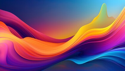 Wall Mural - dynamic fluid color gradient background abstract kv main visual business ppt background
